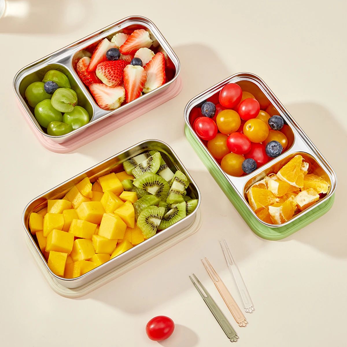Large Capacity Stainless Steel Bento Lunch Box – Leakproof 304 Food Container for Work & School