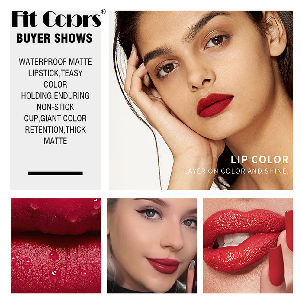 Matte Lip Liner Pencil Case, Non Stick Cup Hook Lip Liner, Waterproof Lip Pencil, Fade Resistant Lip Glaze, Long Wear