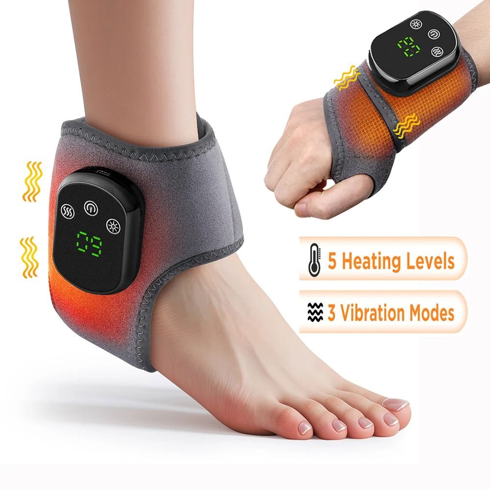 Electric Foot and Hand Massager with Vibration and Heat Therapy