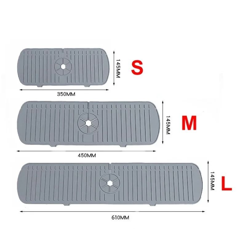 Ripple-Flow Silicone Faucet Mat