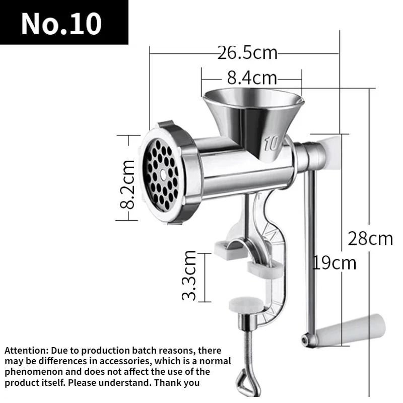 Heavy Duty Hand Operated Manual Kitchen Meat Mincer and Sausage Filler