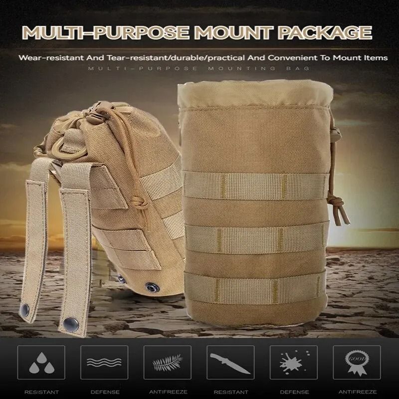 Tactical Outdoor Water Bottle Pouch – Versatile Hiking & Travel Waist Pack