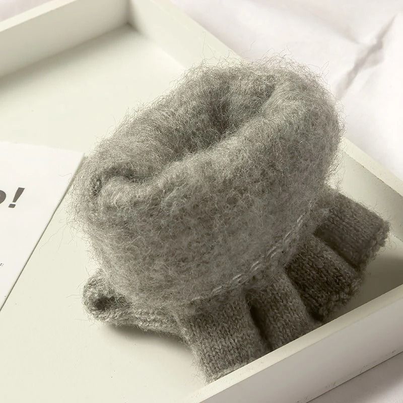 Knitted Winter Fingerless Gloves