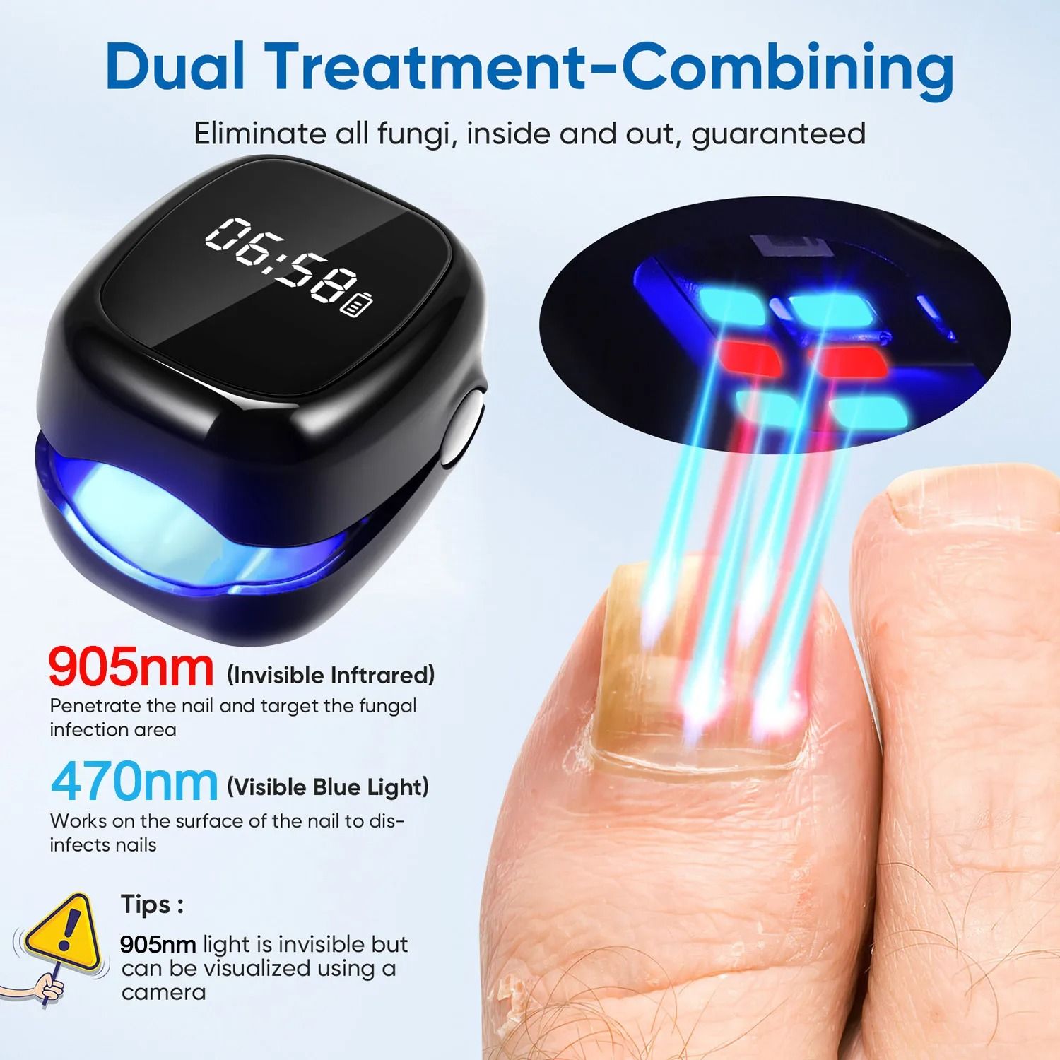 Nail Care Laser Device for Improving Nail Appearance and Smoothness