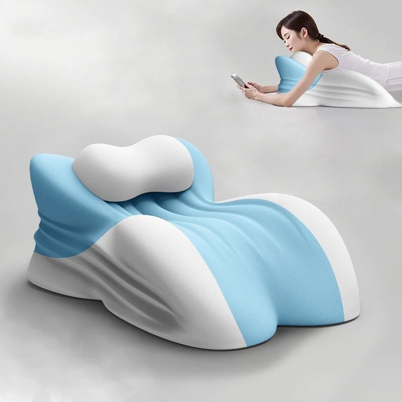 Multi-Functional Headboard & Face-Down Massage Reading Pillow