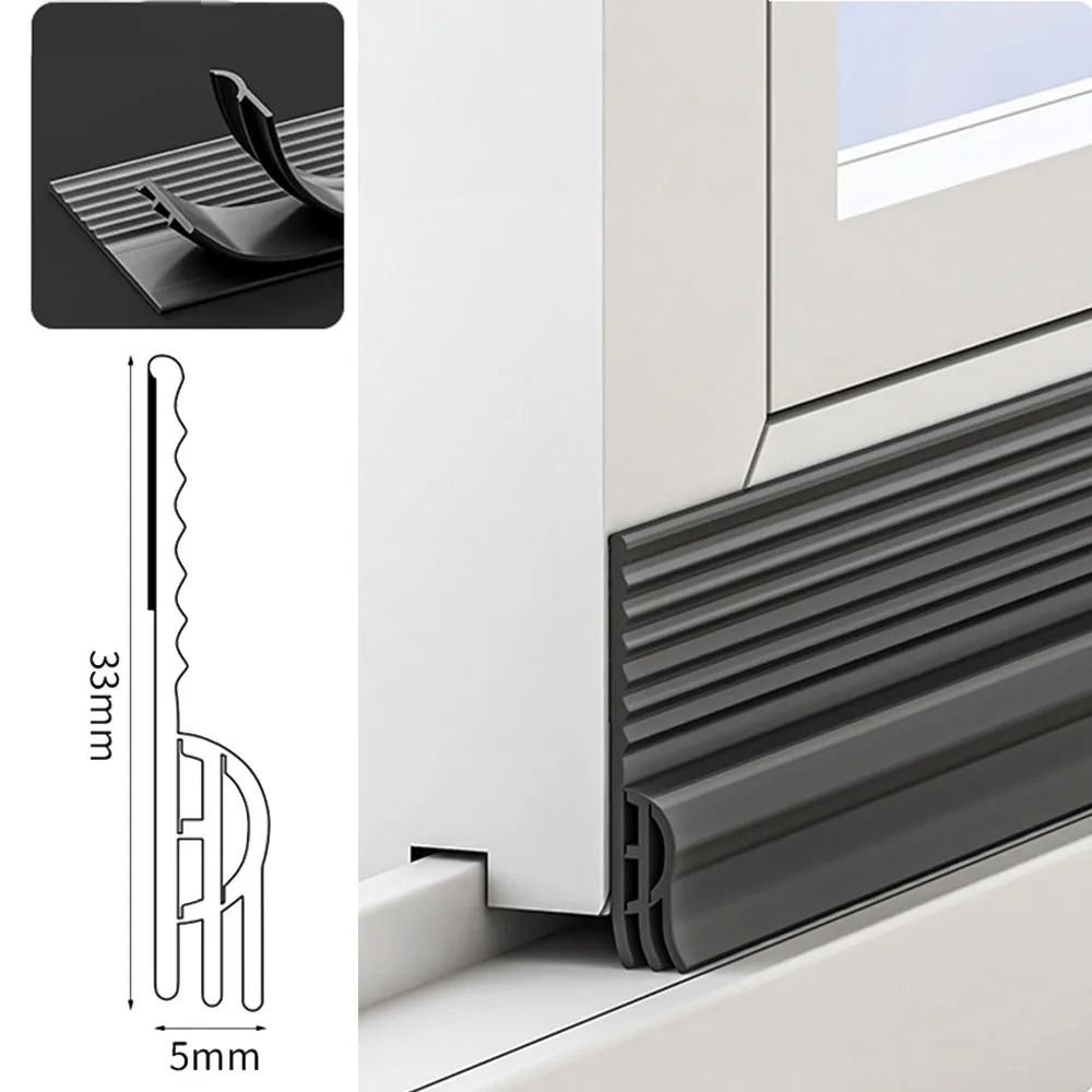 Triple Soundproof Window Seal Strip Self Adhesive Design