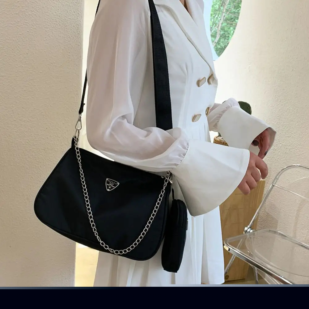 Fashionable Nylon Crossbody Bag for Women, Casual Cross Body Bag, Portable Underarm Bag for Students