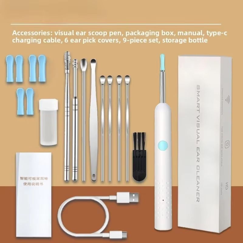 Smart Visual Ear Sticks Otoscope – Mini Camera Ear Wax Removal & Health Care Tool