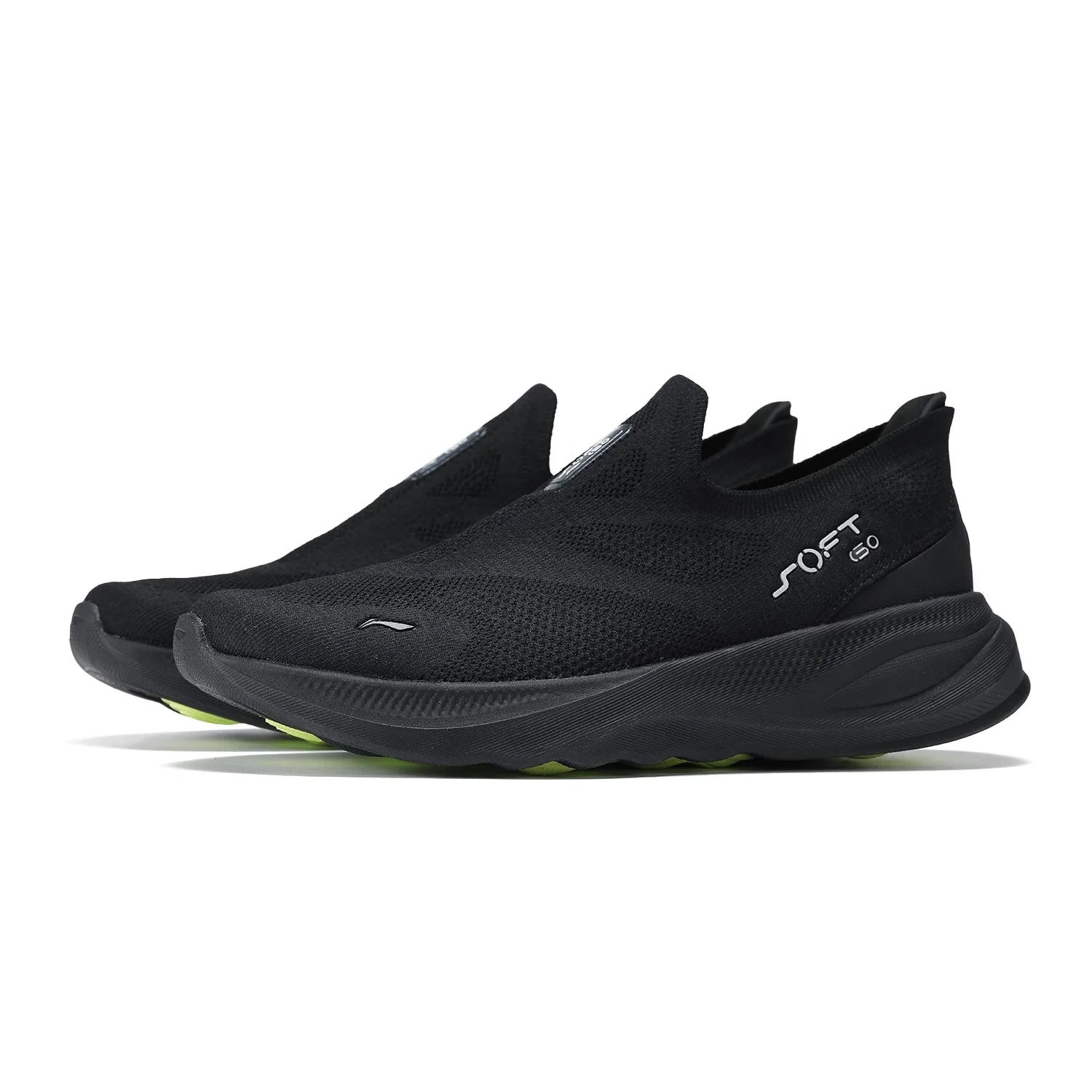 Li-Ning Mens SOFT GO 2 KNIT Slip-On Walking Shoes