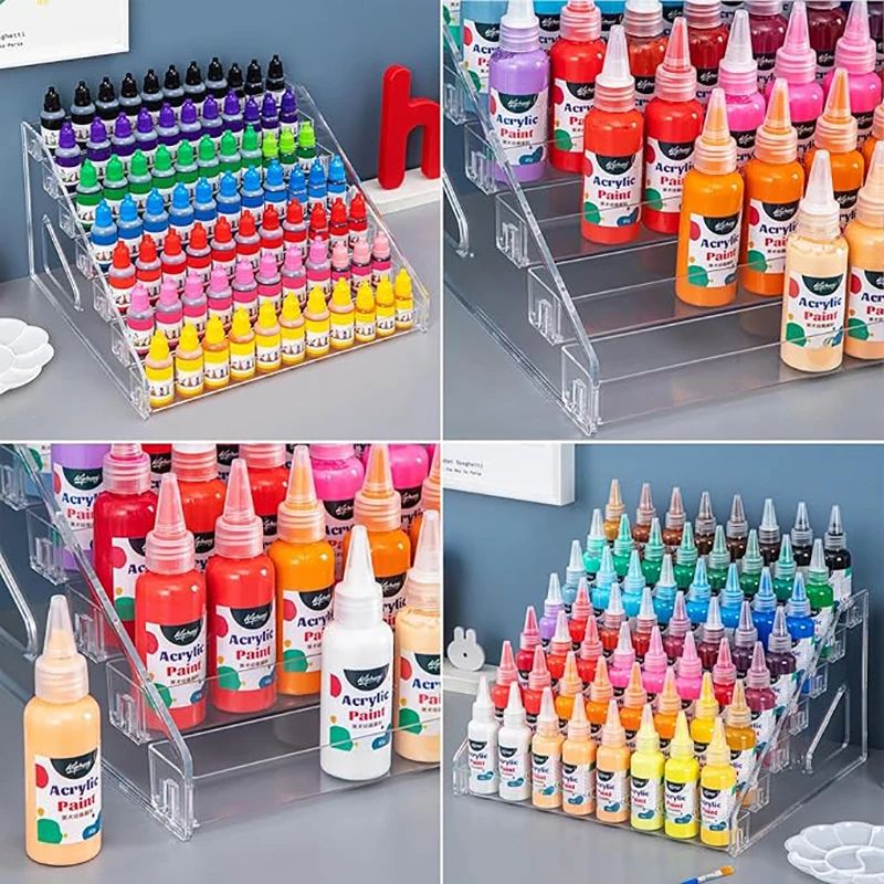 CrystalClear 7 Layer Mini Paint Storage Rack Organizer