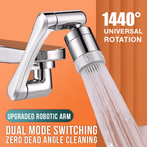 Stainless Steel 1440 Degree Swivel Robotic Arm Faucet Extender