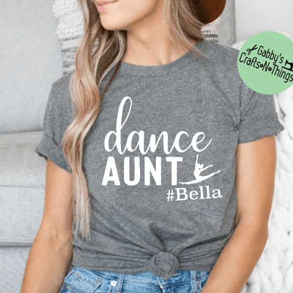 Dance Aunt Shirt Cute Dance Auntie T-Shirt Funny Dance Family Gift Tee