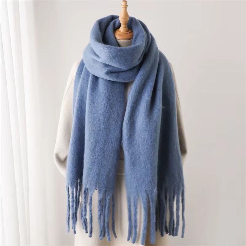 CozyLux Women's Winter Scarf – Cashmere Feel Pashmina Wrap with Tassels