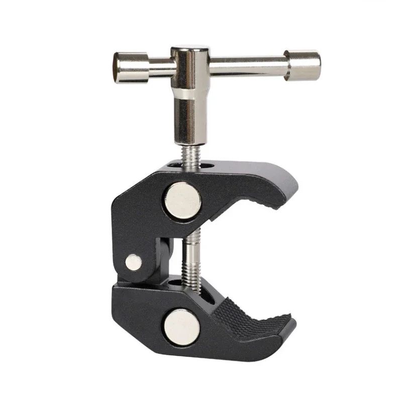FlexMount Pro Double Ball Head Clamp – Adjustable camera clamp mount with 1/4