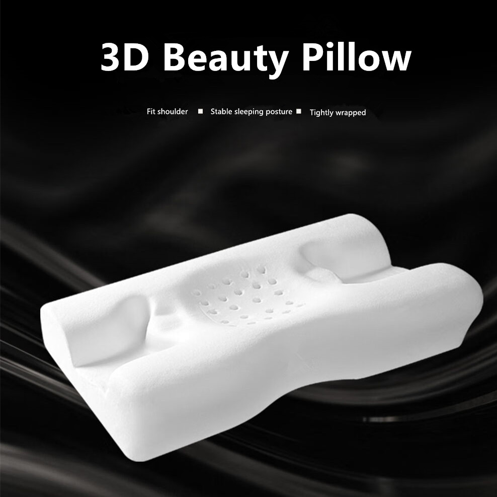 Side Sleep Beauty Pillow, 3D Cervical Pillow, Anti Wrinkle Memory Foam Pillow, Face Pillows Helps Sleep