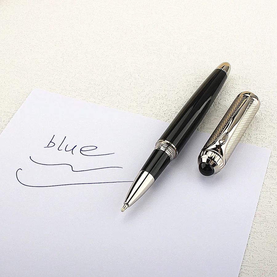 ExecutivePro Luxury Rollerball Pen Metal Business Writing Pen Blue Ink Office Gift Pen