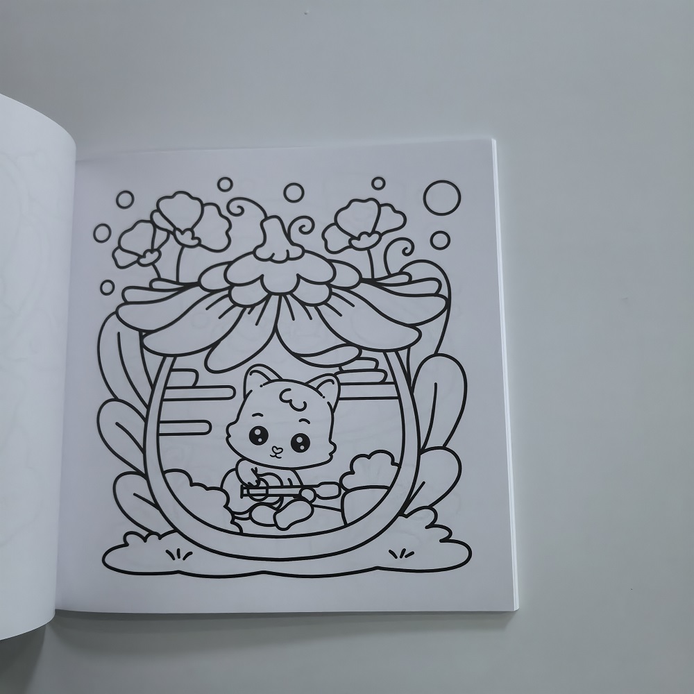 Cozy Spaces Coloring Book, Stress Relieving Art for Adults, Teens, with Calming Animal Scenes