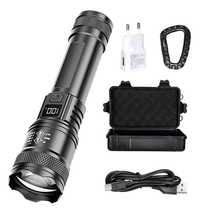 UltraBeam 2000LM USB Rechargeable Tactical Flashlight