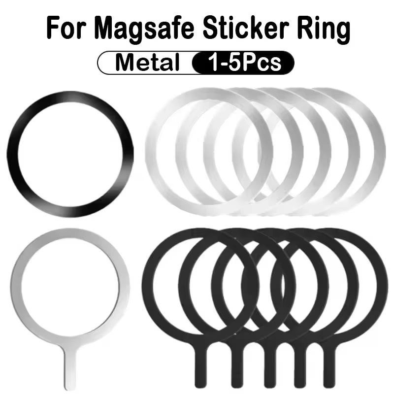 Thin Magnetic Metal Plate Ring for MagSafe & Universal Wireless Charging