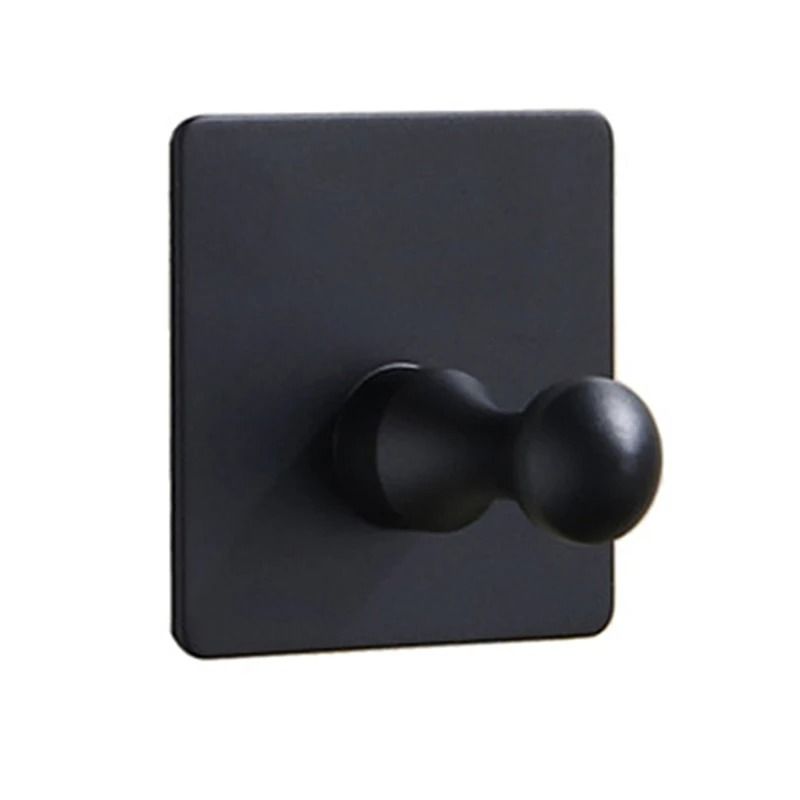 Aluminum Alloy Robe Hook Self Adhesive Rustproof Wall Coat Rack