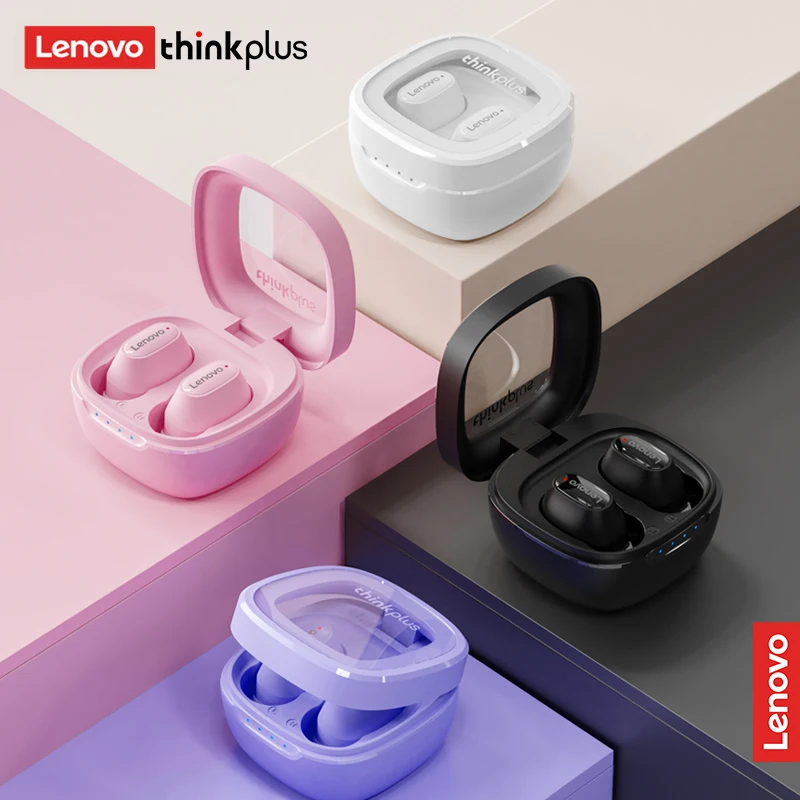 Lenovo TWS Bluetooth Earphones, Mini Wireless In Ear Headphones, Music Game Noise Cancelling Earbuds