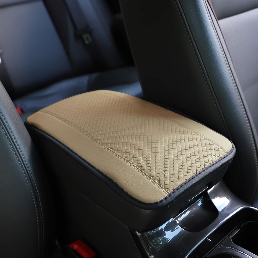 PU Leather Waterproof Car Armrest Cushion Pad