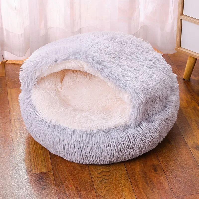 Plush Hooded Anti-Anxiety Pet Sanctuary