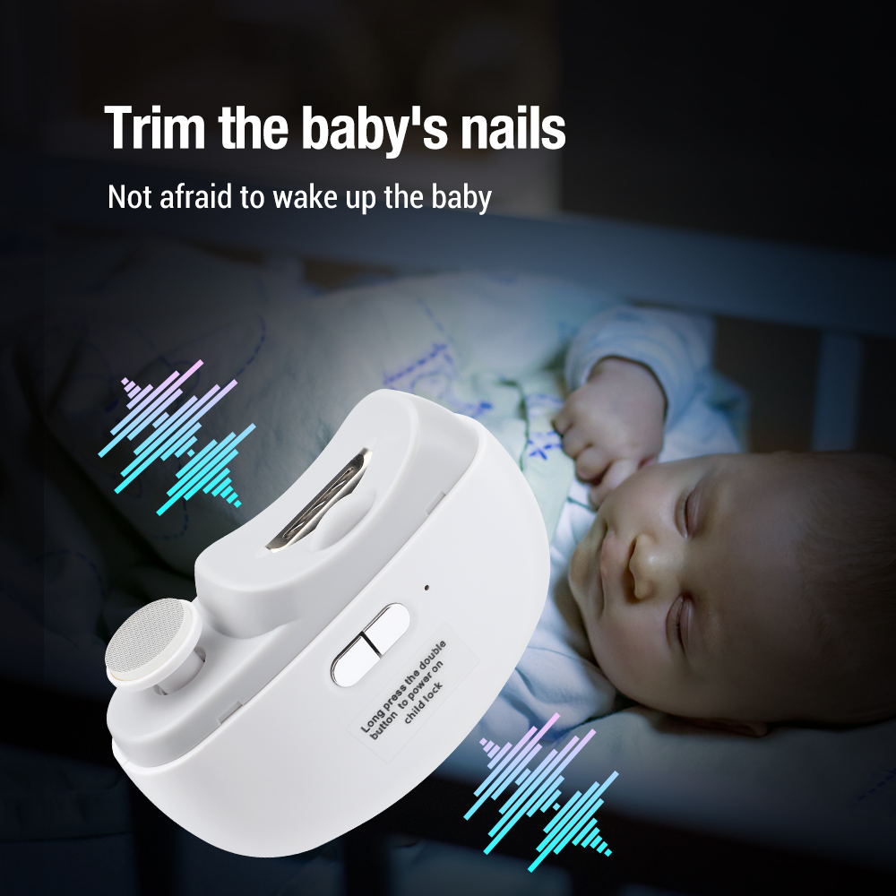 Electric Nail Clipper with LED Light Rechargeable Automatic Trimmer