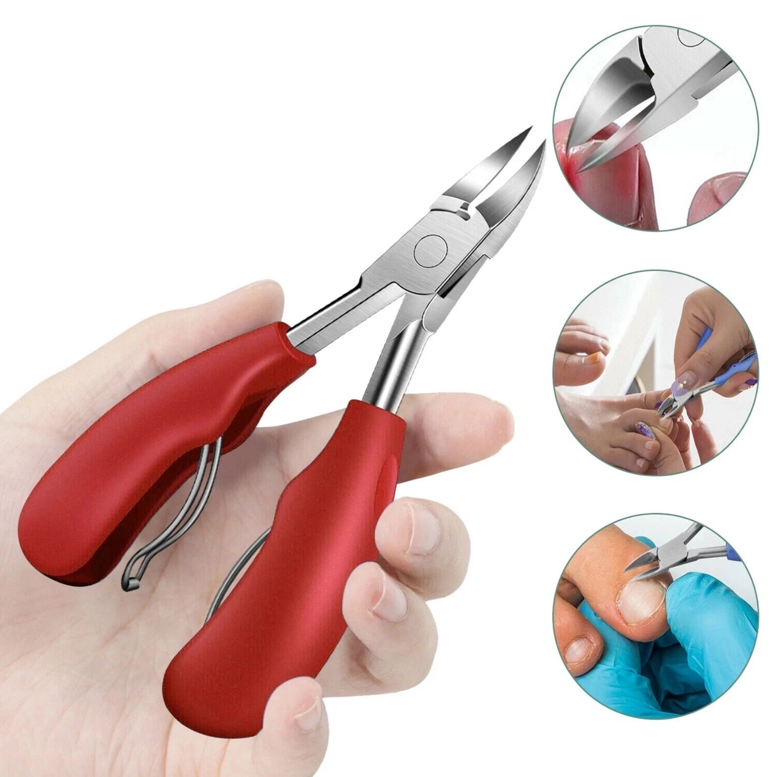Toenail Clippers for Thick Ingrown Toe Nails Eagle Beak Beveled Nail Scissor
