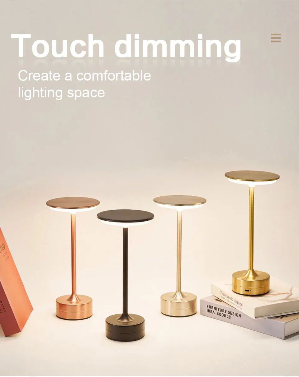 USB Rechargeable Touch LED Atmosphere Night Lamp