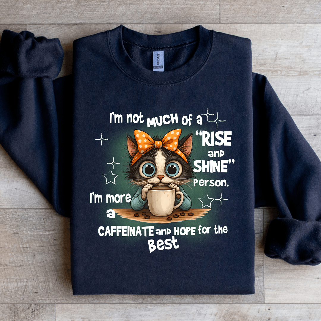 I'm Not Much of A Rise And Shine Person Sweatshirt