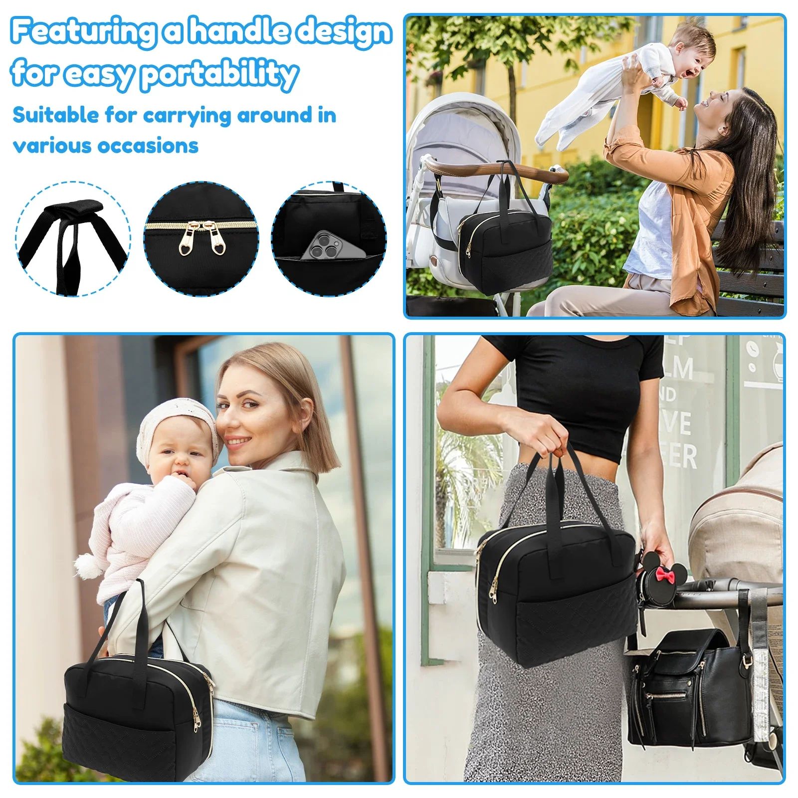 Insulated Breast Pump Cooler Travel Bag