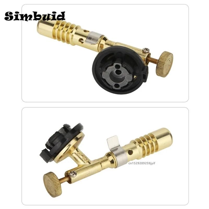 Portable Gas Burner Welding Torch High Temperature Brass Blowtorch for Brazing and Soldering