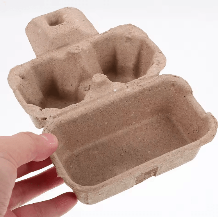 EcoPack 12 Cell Paper Pulp Egg Carton Tray Bulk Egg Storage Holder