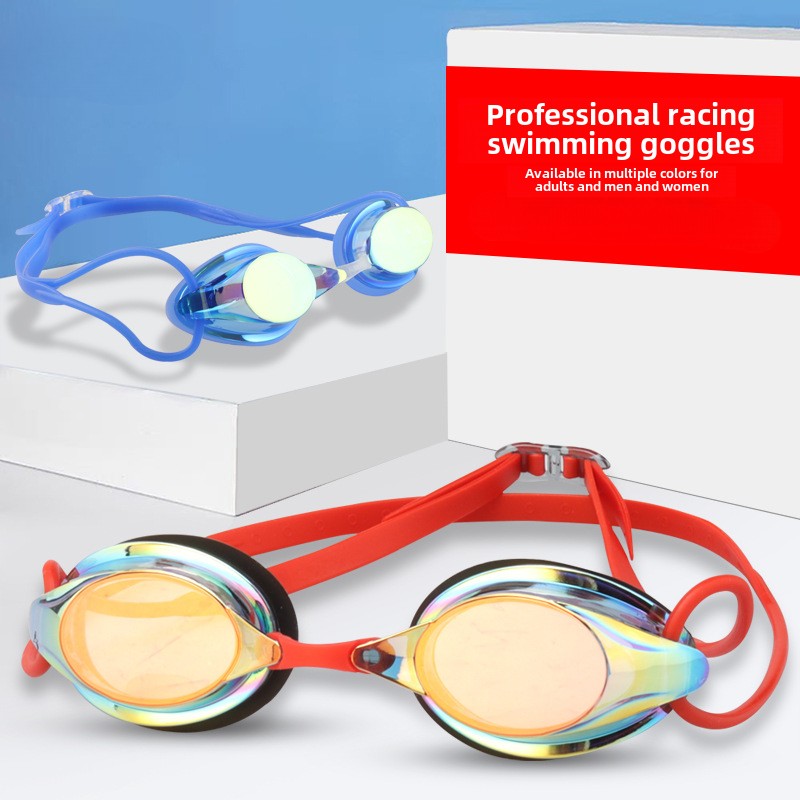 Hydro Clear Racing Swim Goggles Anti Fog Waterproof Competition Fit