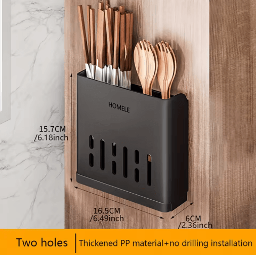 Multifunctional Flatware Organizer with Detachable Drain Base