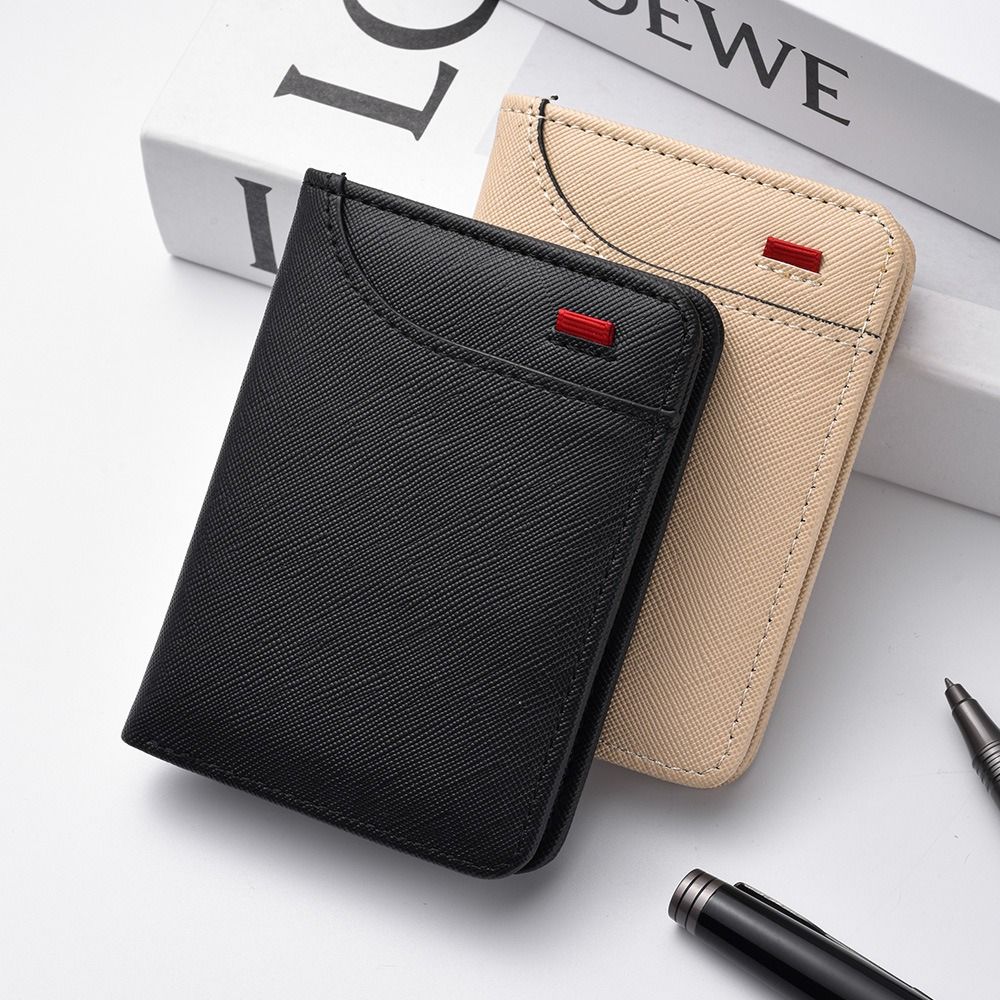Multiple Pockets Men's Soft PU Leather Wallet, Vintage Thin Card Holder