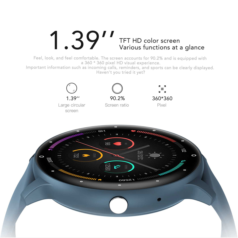 Ultra Light Smart Watch for Men Sports Fitness Full Touch Screen Bluetooth Call Heart Rate Monitor