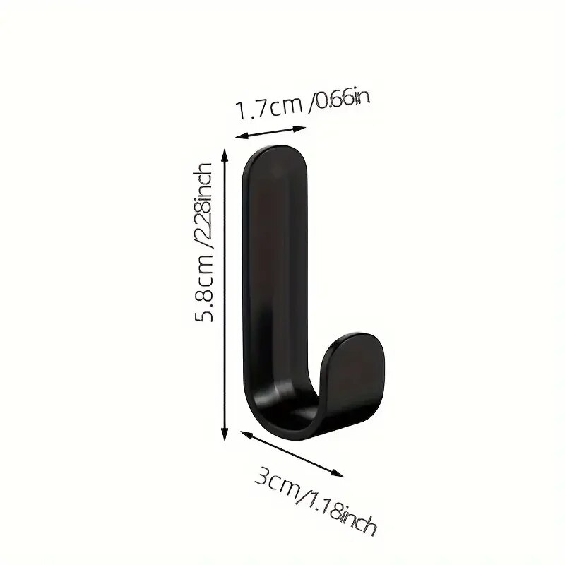 Strong Self-Adhesive Wall Adhesive Hook Waterproof Sticky Wall Hanger for Bathroom, Kitchen & Keys
