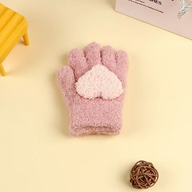 Cartoon Animal Thickened Baby Mittens