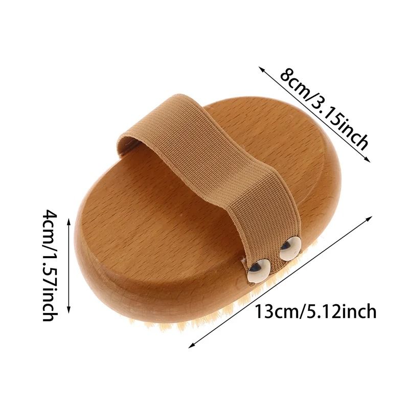 PureGlow Natural Bristle Wet Dry Body Brush