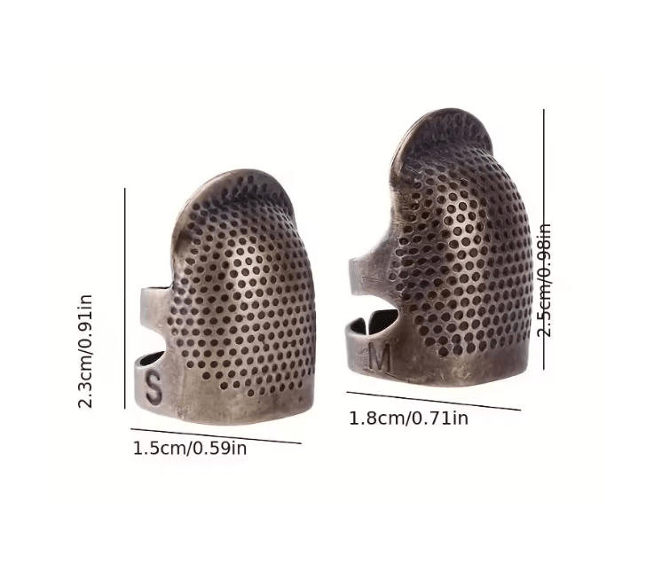 Vintage Adjustable Sewing Thimble Ring Set
