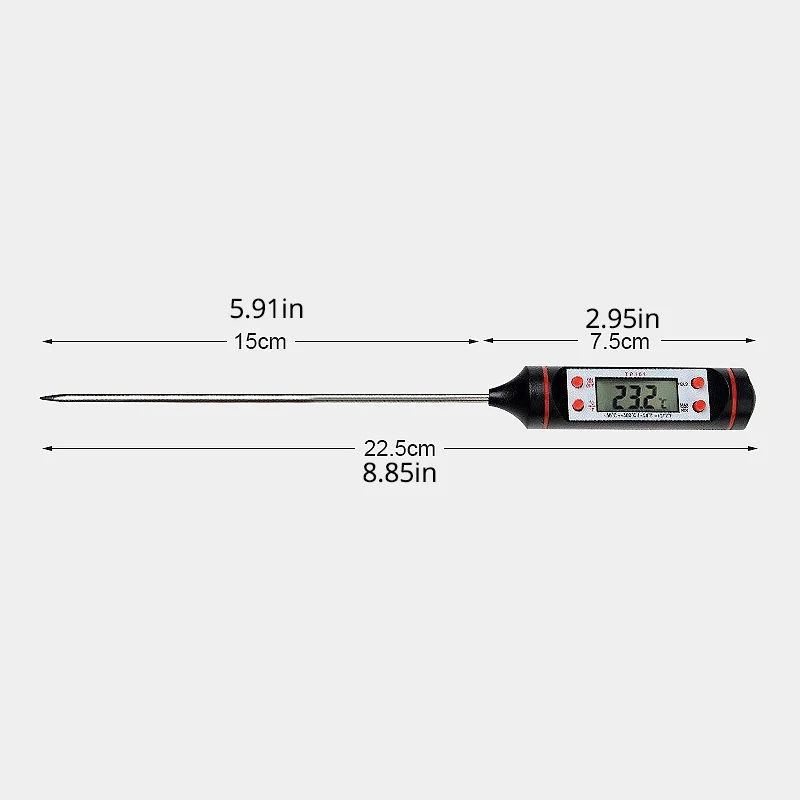 Kitchen Food Baking Digital Thermometer with Electronic Probe & Digital Display, Liquid Grill Cooking Temperature Tool