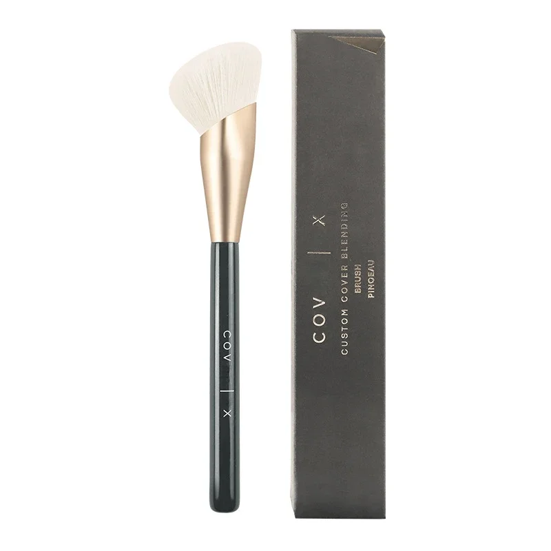 Professional Full Coverage Fingertip Foundation Brush, Liquid Touch Contour Makeup Brush Cosmetic Tool for Easy, Streak