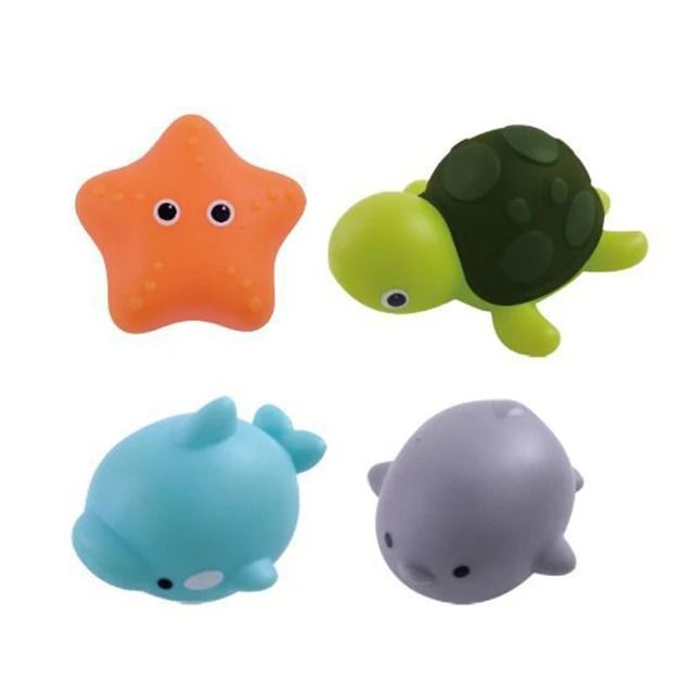 Luminous LED Animal Bath Toy with Water Induction