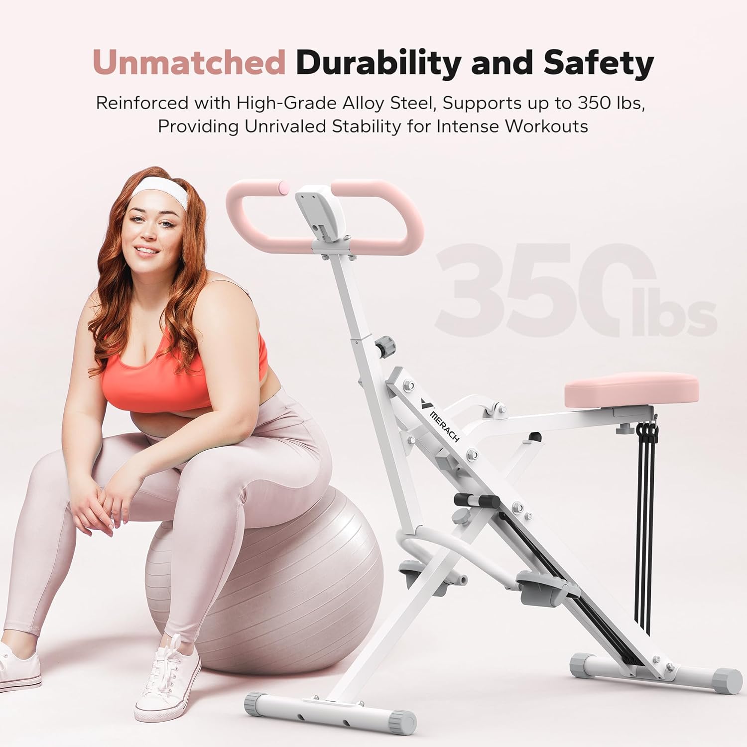 MERACH 2-in-1 Squat and Rowing Machine – Foldable Glute & Leg Trainer for Home Workouts