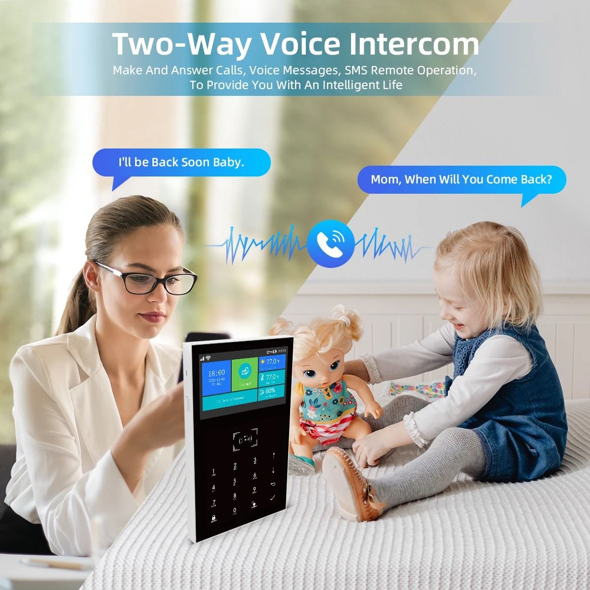 Smart 4.3 Inch WiFi GSM Command Center