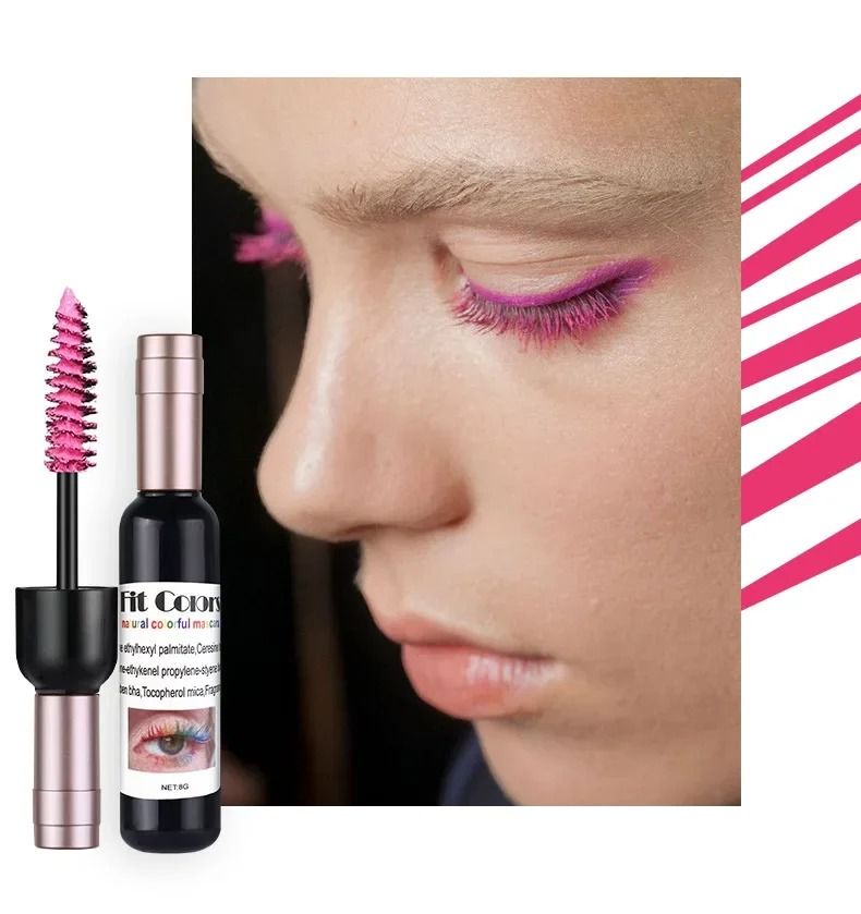 Colorful Eyelash Mascara Lengthening Curling Makeup Glitter Diamond Effect