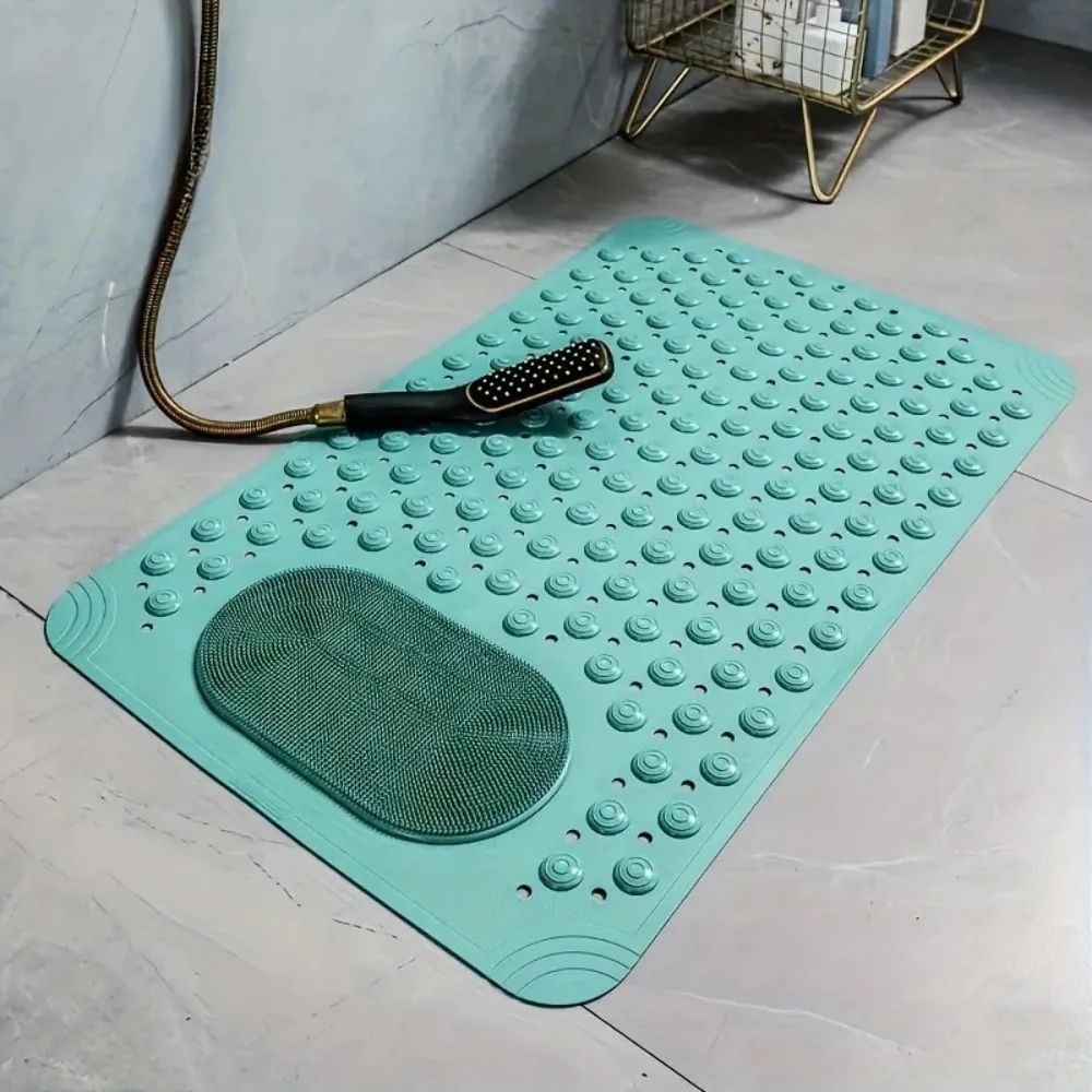 Hotel-Quality Non-Slip Shower Mat 380MM x 690MM with Strong Suction Cups - Luxury Anti-Slip Bathroom Safety Mat