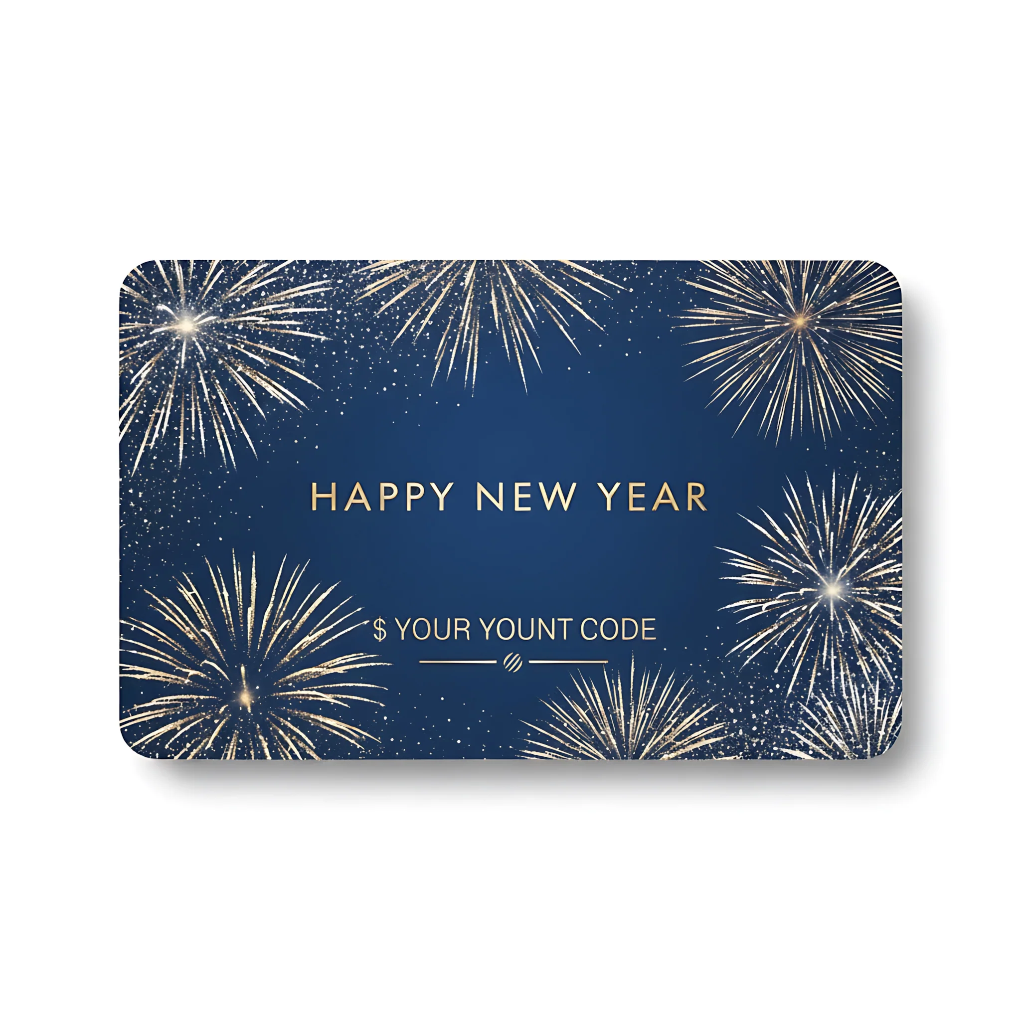 New Year Gift Card Celebration Voucher